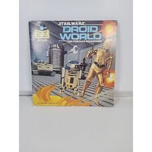 STAR WARS DROID WORLD BOOK AND RECORD 7" The story of Walt Disney Empire Strikes